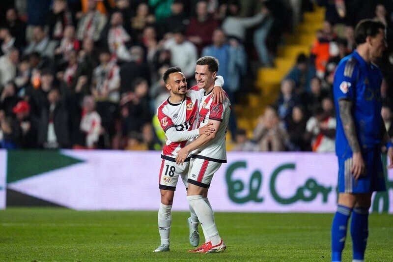 De Frutos xứng đáng hay nhất trận Rayo Vallecano vs Real Oviedo
